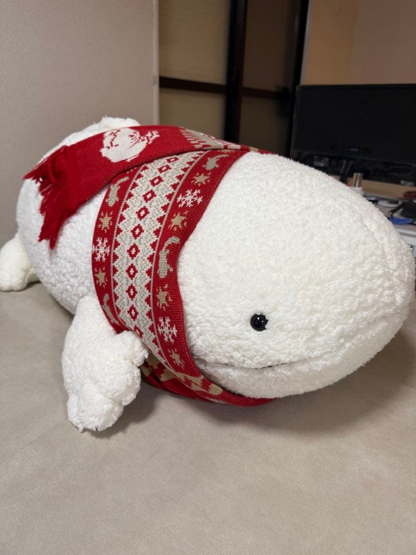 2024年マフラー付きオオサンショウウオぬいぐるみ 雪ver. 京都水族館