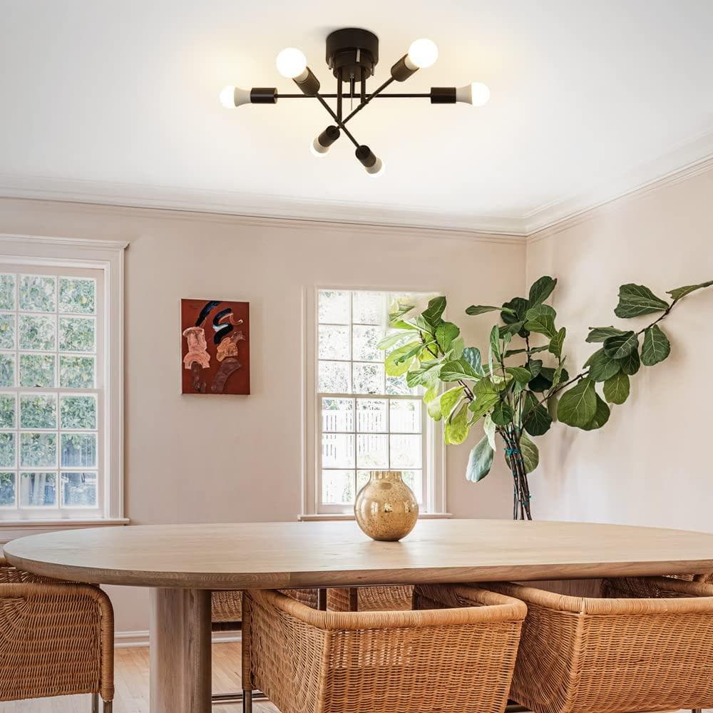 ☆シンプルなデザイン　6灯　シーリングライト　ペンダント