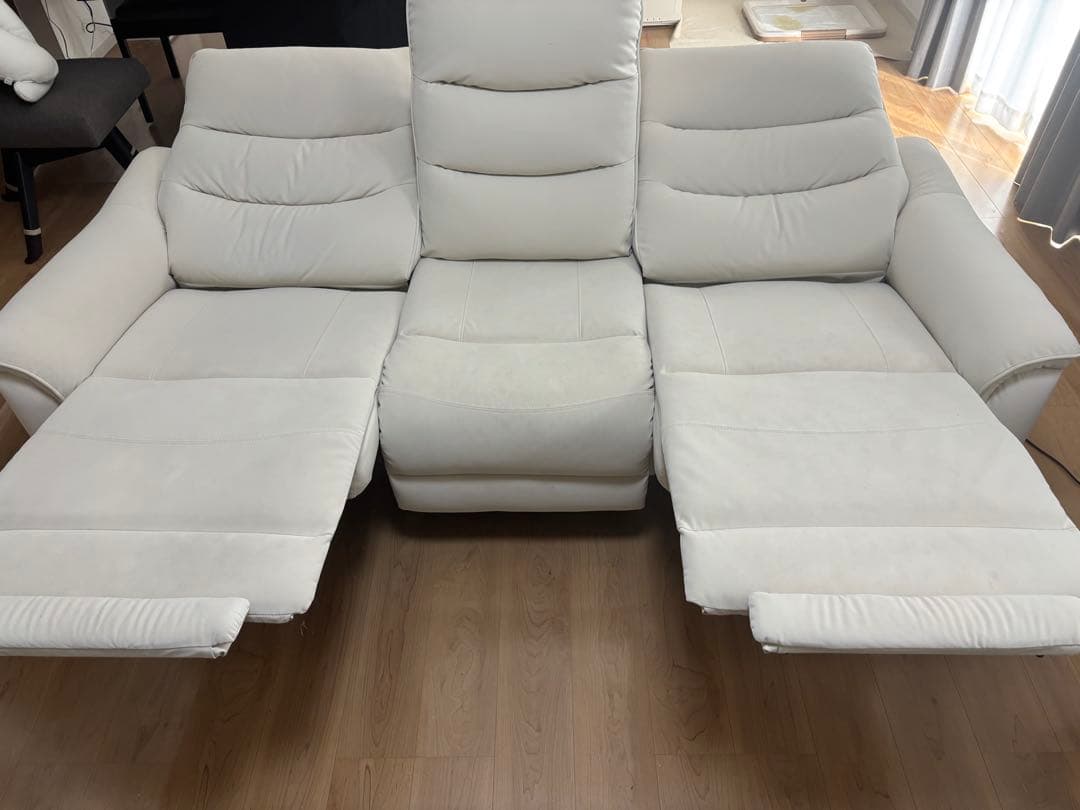 ３人がけ電動リクライニングソファ