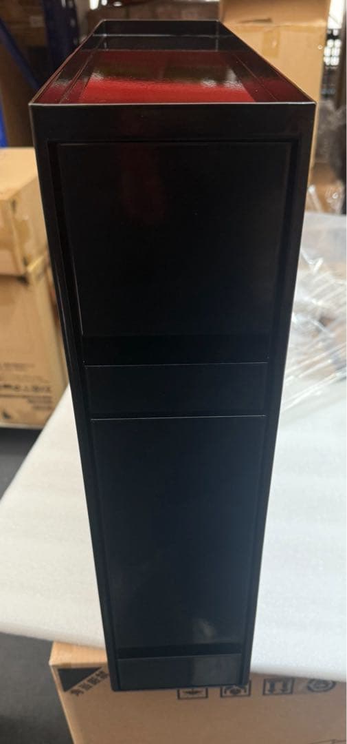 値下げ　アウトレット隠せる調味料ラック幅13cm 大容量 完成品 (黒2段)