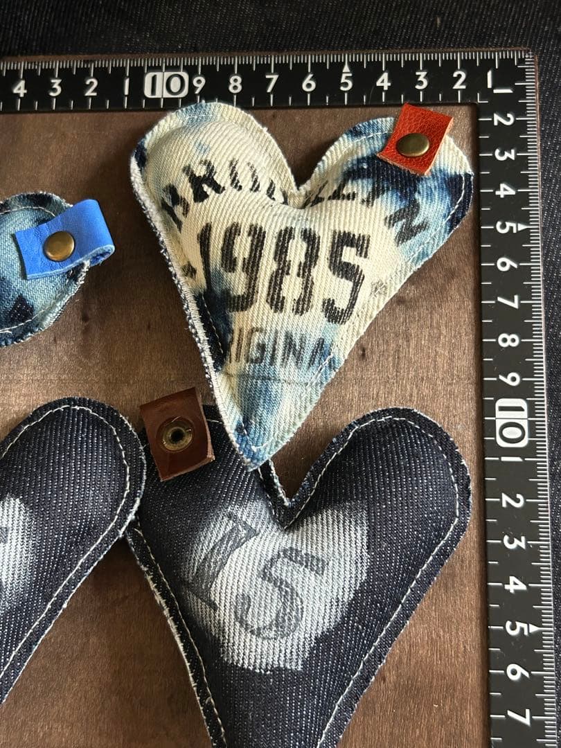 ブリーチデニムぷっくりハートAmerican No.494