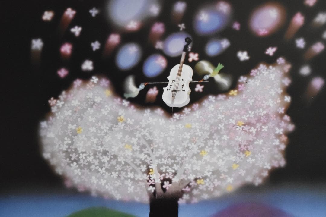 月末値引き❣❣影絵作家・藤城清治の世界・光と影で愛を永遠に～・花の