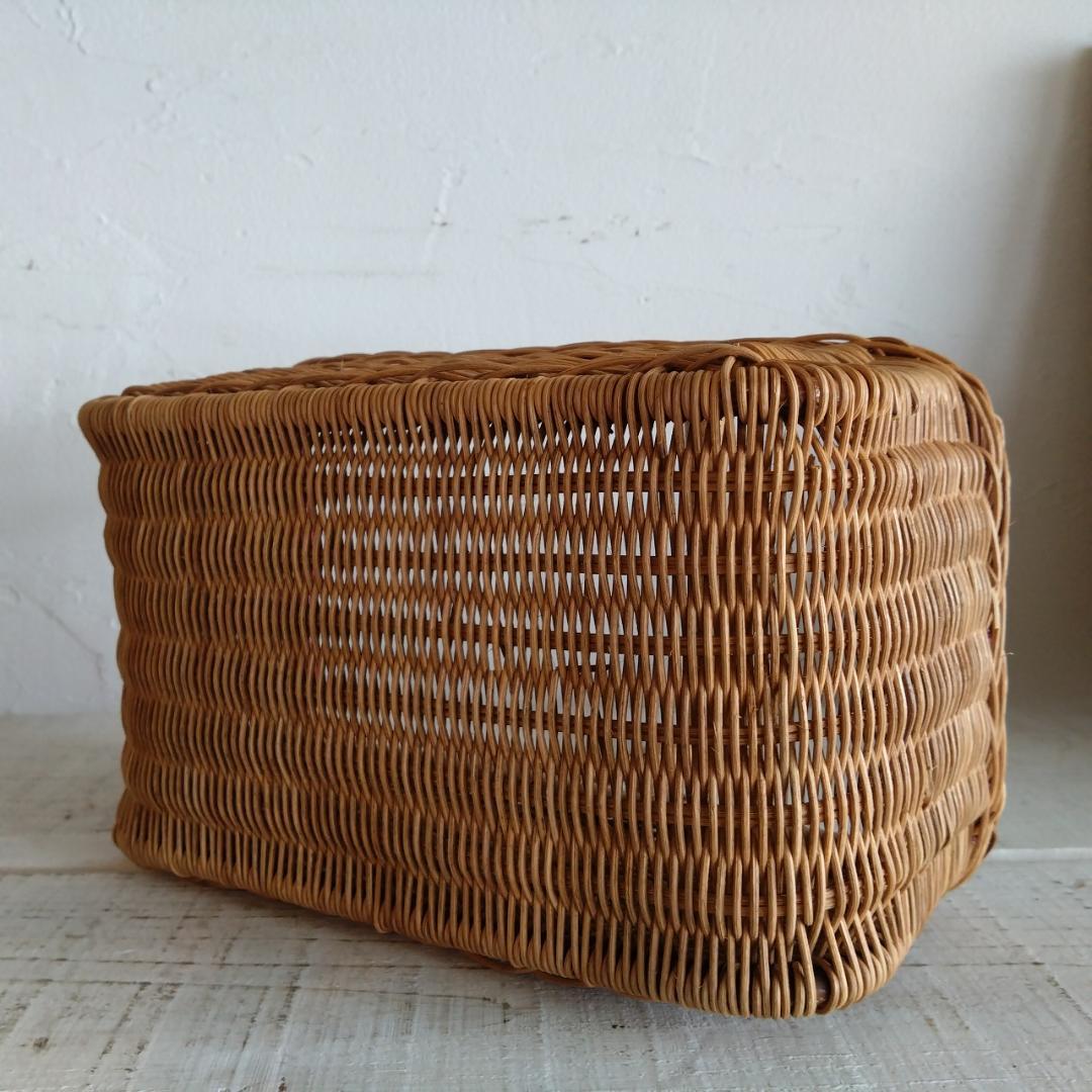 ラタン製バスケット　大　小　2個セット