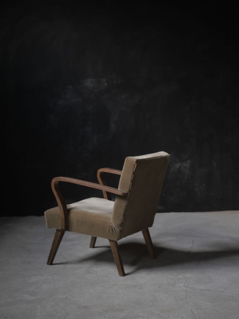 張替え済　ソファ　1人掛けソファ　椅子　古家具　アンティーク昭和レトロ　大正浪漫