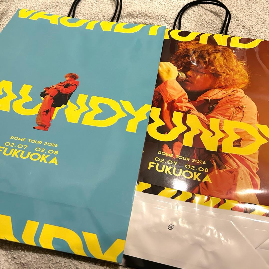 即日発送！VAUNDY DOME TOUR 2026 天神地下ショッパー福岡 - メルカリ