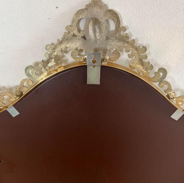 ゴールド　壁掛け鏡　鏡　アンティーク　ミラー　アンティークミラー