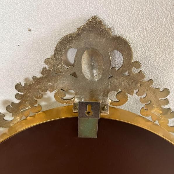 ゴールド　壁掛け鏡　鏡　アンティーク　ミラー　アンティークミラー