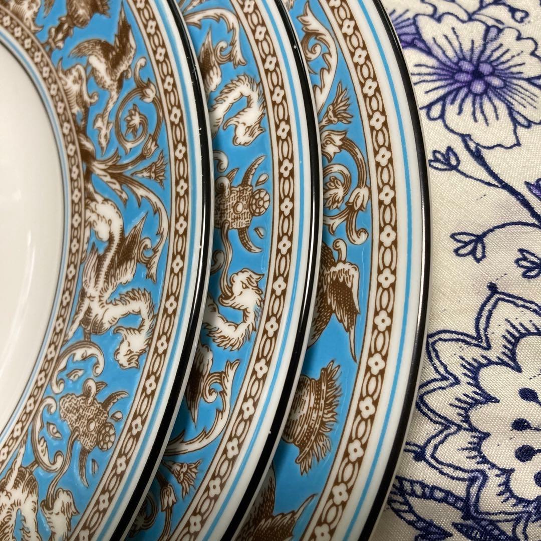 ウェッジウッド　フロレンティーンターコイズ　アフタヌーンティースタンド3段付