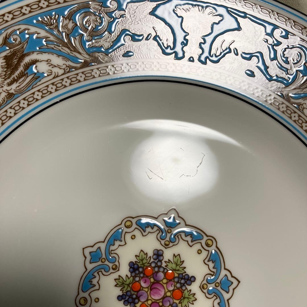 ウェッジウッド　フロレンティーンターコイズ　アフタヌーンティースタンド3段付