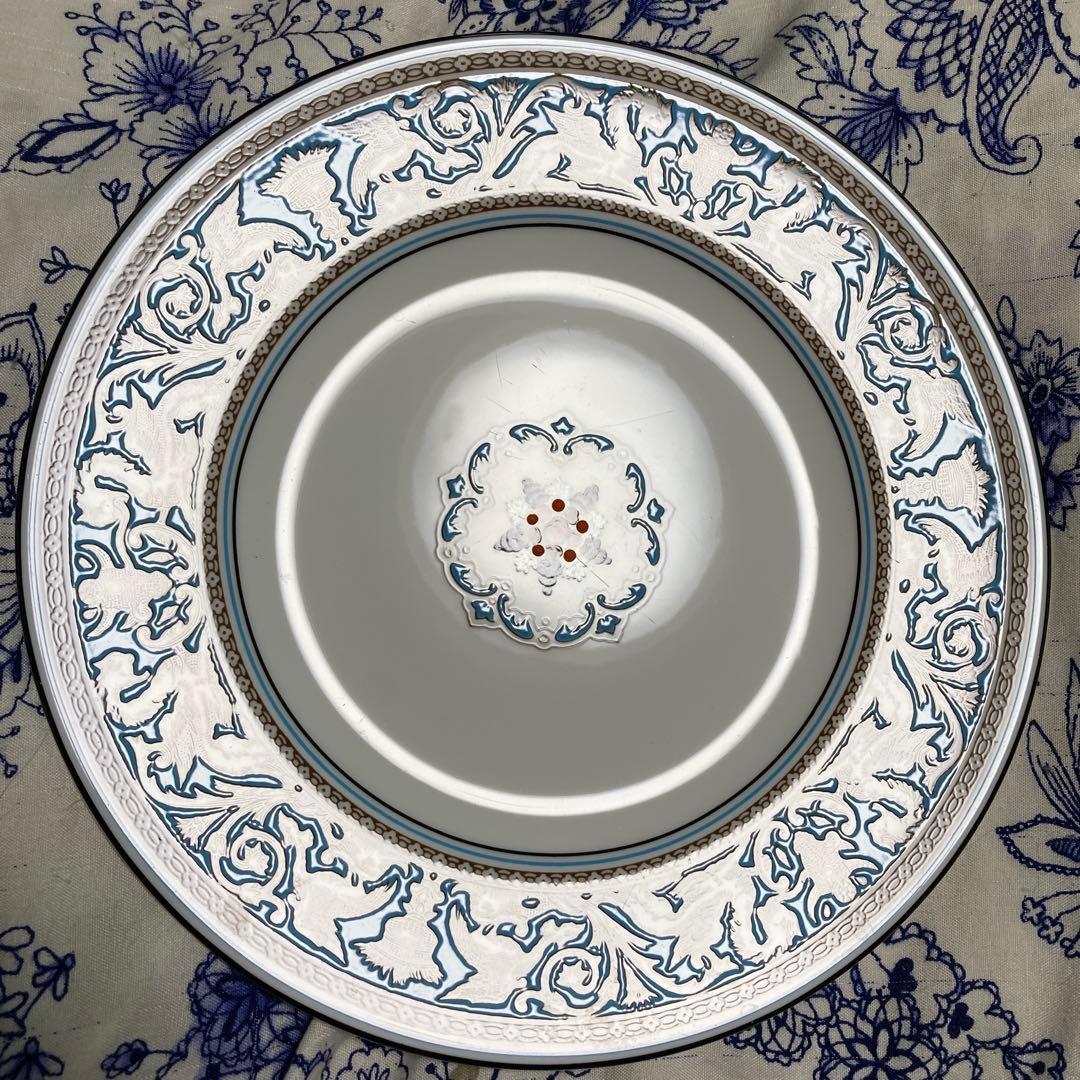 ウェッジウッド　フロレンティーンターコイズ　アフタヌーンティースタンド3段付