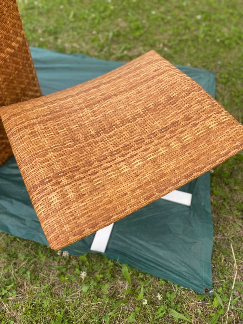 希少✨アジアンファニチャーの天然ラタンチェア　オットマン別売り