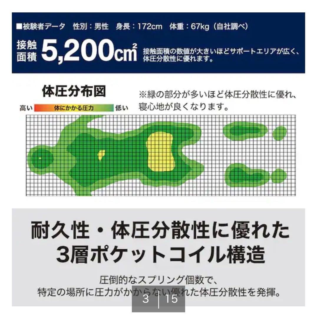 Nスリープ Luxuryセミダブルマットレス 最上級L4-CC 松本 直引渡⭐️