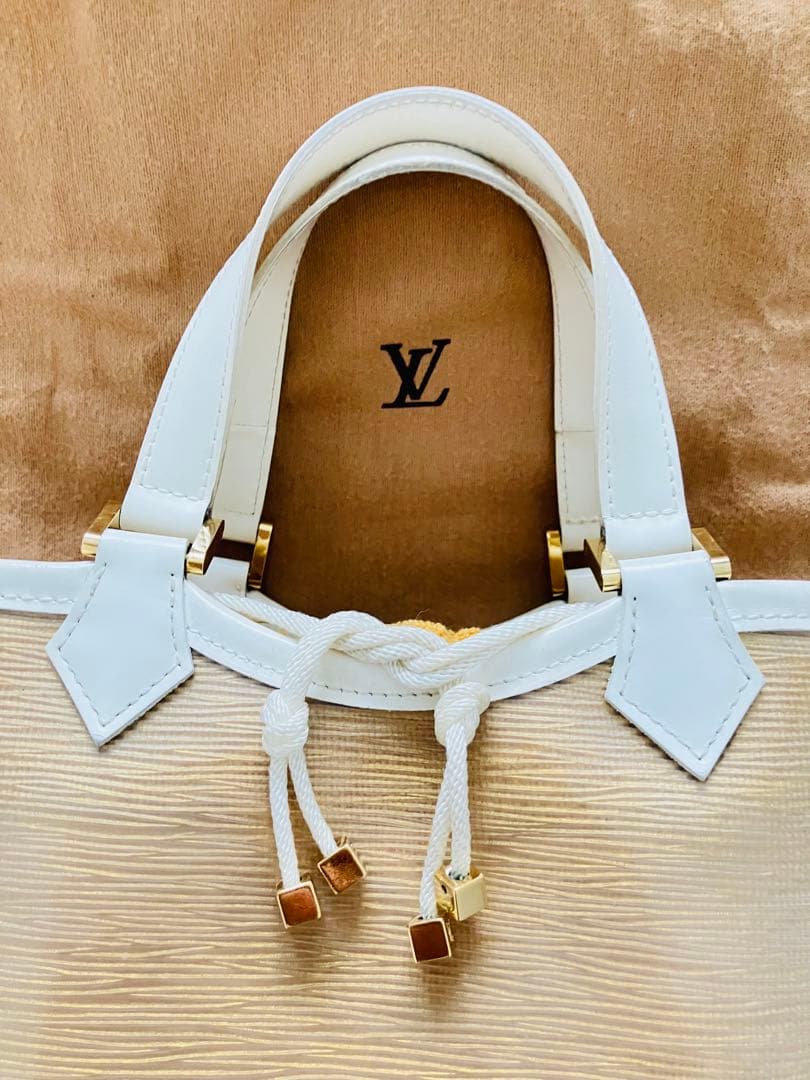 ルイヴィトン イエロー トートバッグ ドローストリング