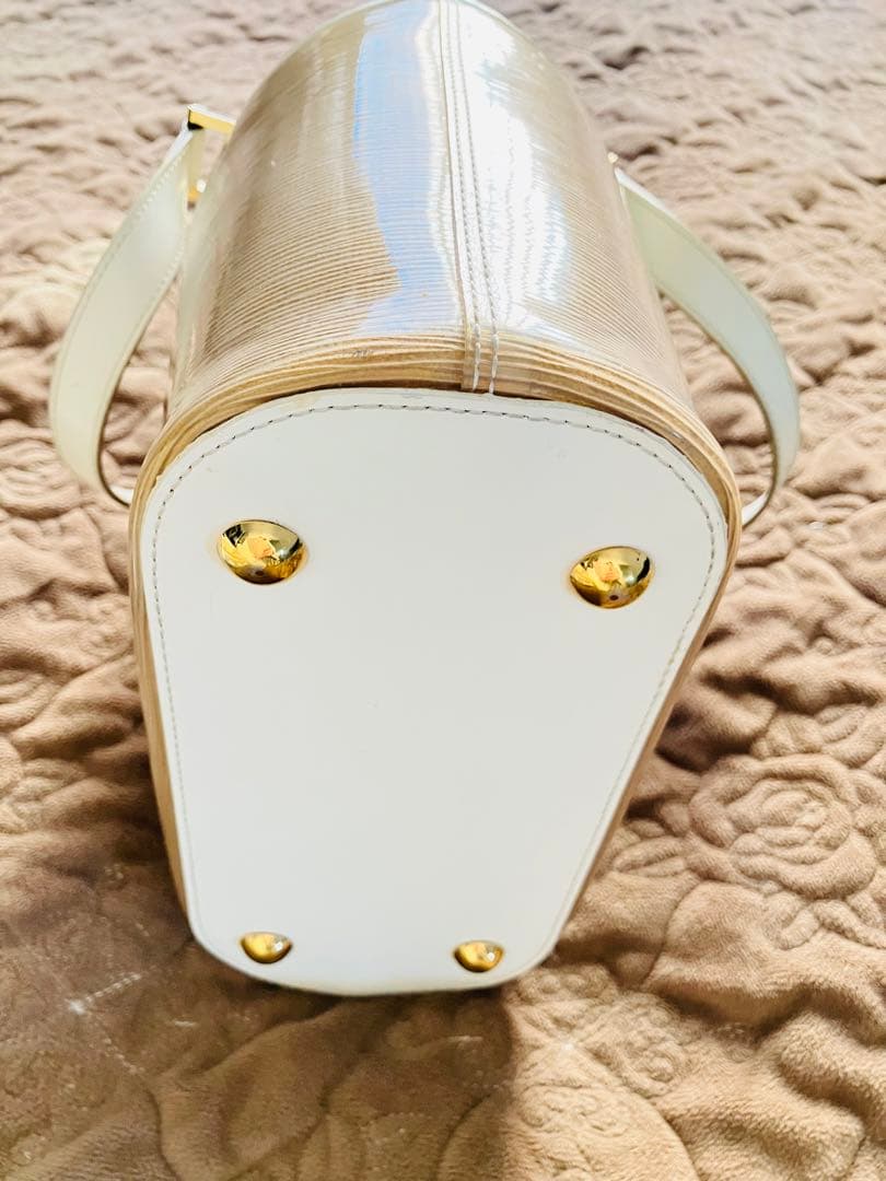 ルイヴィトン イエロー トートバッグ ドローストリング