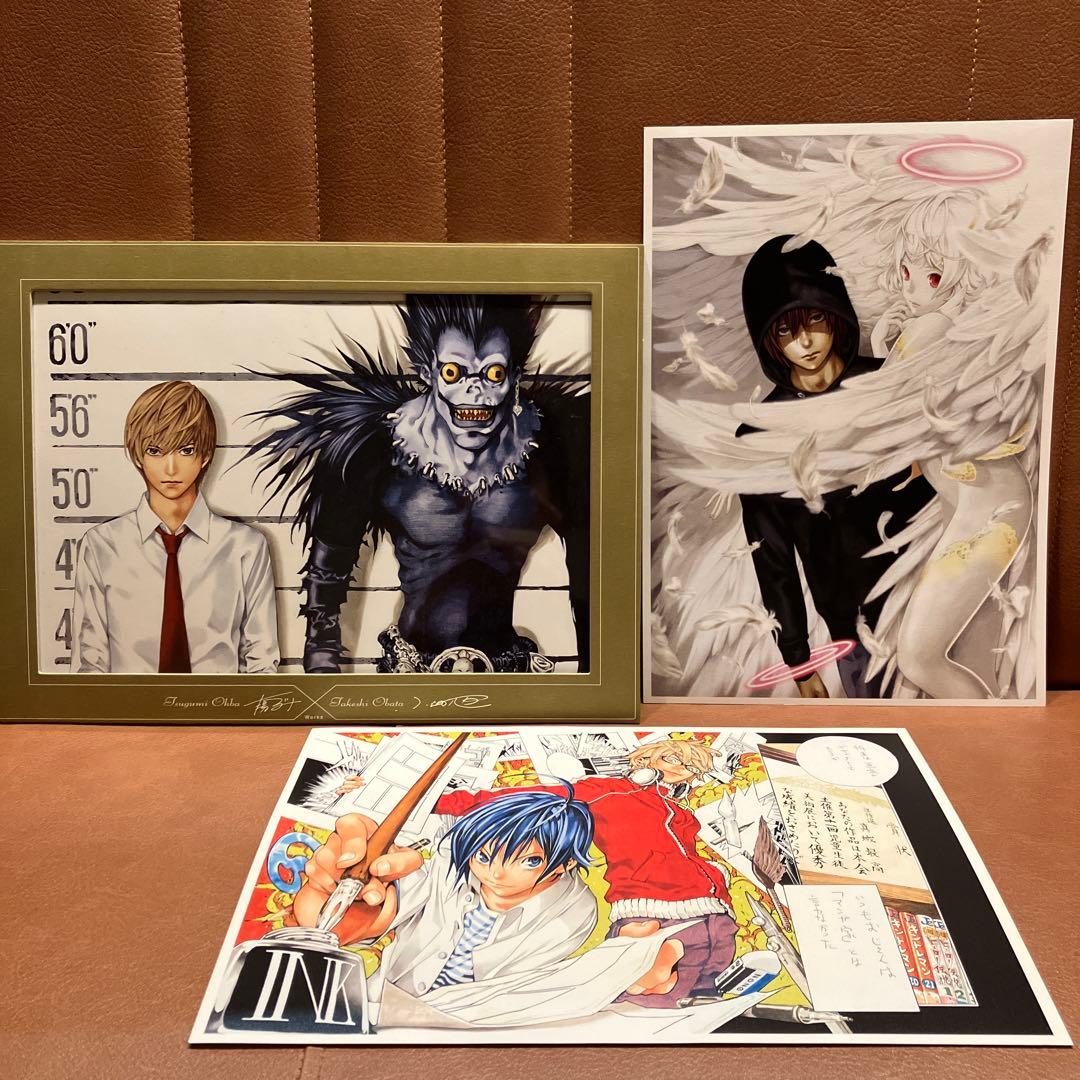 大場つぐみ×小畑健 ワークス A4カラー複製原画セット デスノート