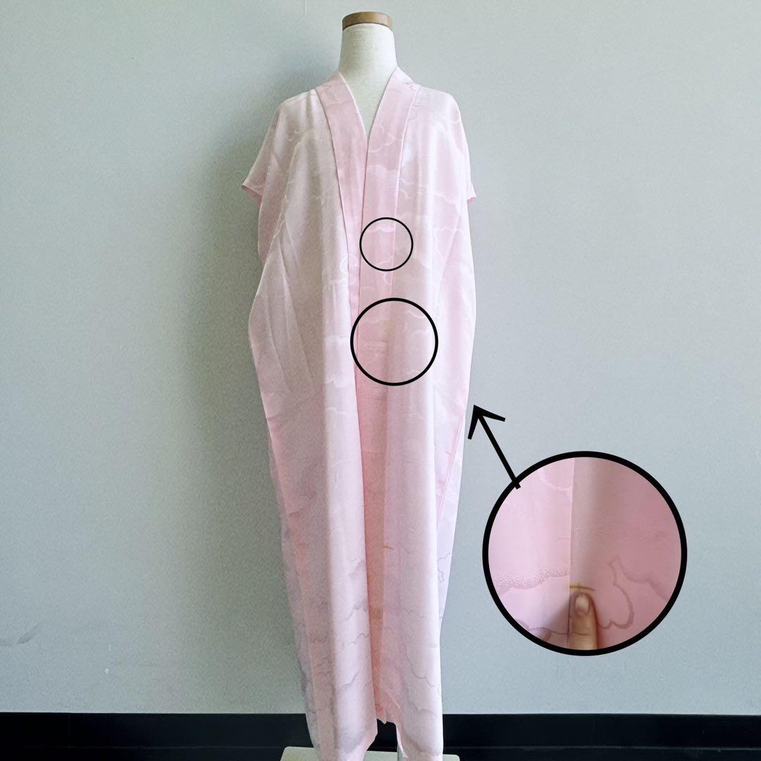 セット　七五三７歳女の子　着物＆袋帯＆袖なし長襦袢＆小物　青　蝶バラ金糸　孔雀