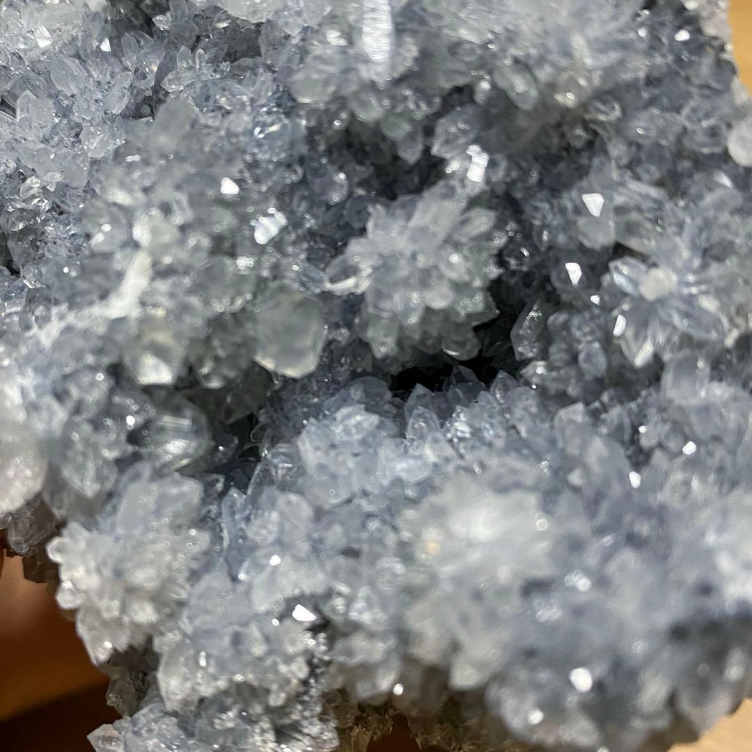 オススメ‼︎水晶　クラスター　お花満開♡大　シルバー台座つき‼︎