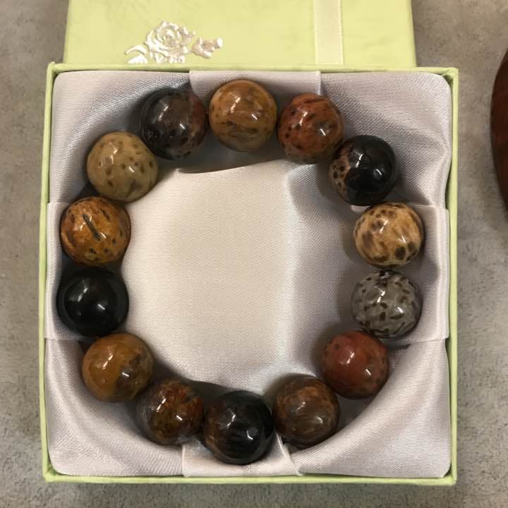 ★特選一品★希少レア✴︎木の化石♦️【ペトリファイドウッド珪化木ブレス&原石】♡