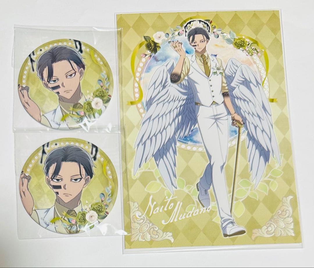 桃源暗鬼 天使と悪魔 無陀野無人 缶バッジ ポストカード セット - メルカリ