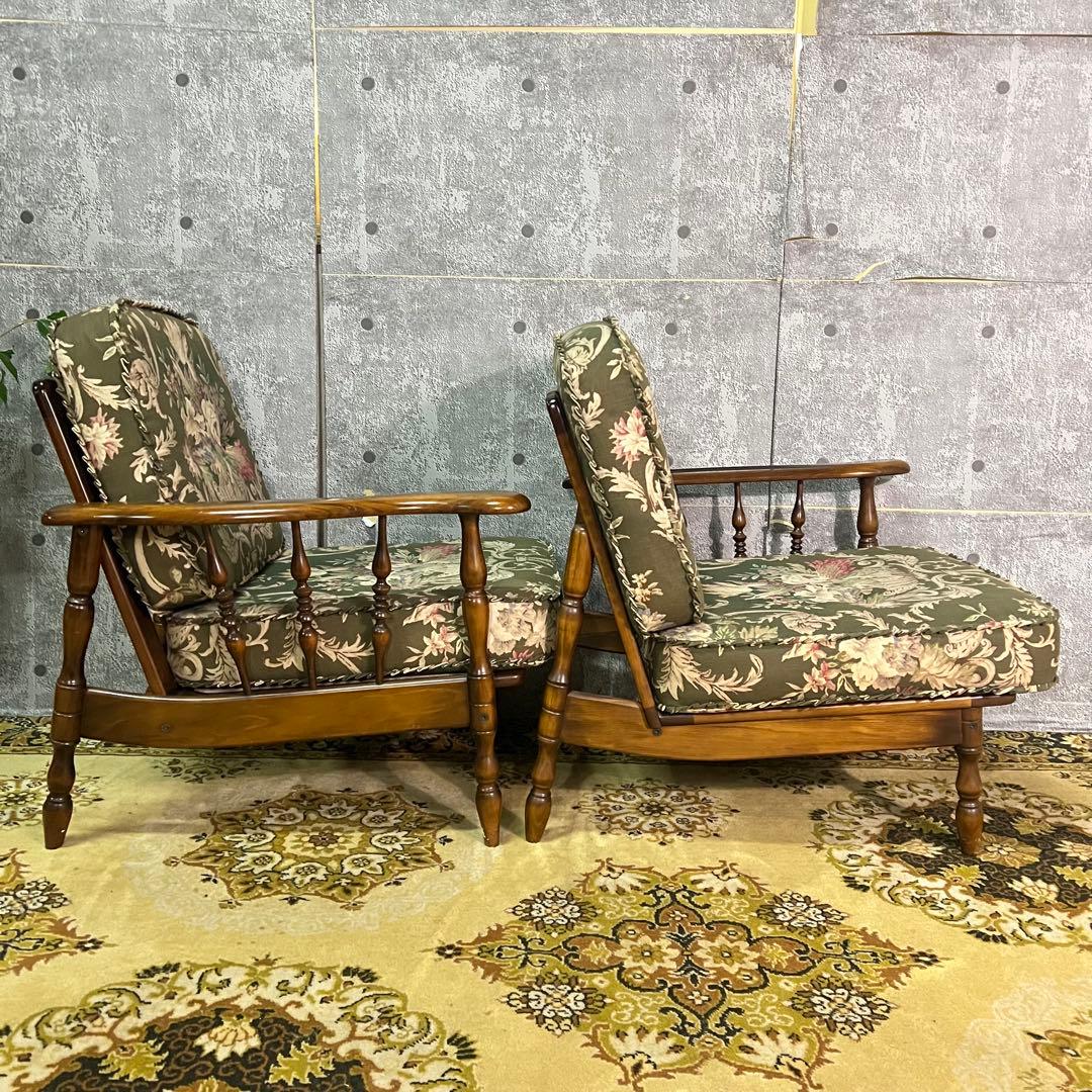 ꧁カリモク家具 karimoku꧂2人掛けセパレートアームソファ リビングチェア