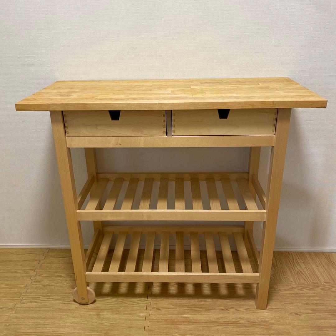 IKEA キッチンワゴンFÖRHÖJA フォルホイア - メルカリ