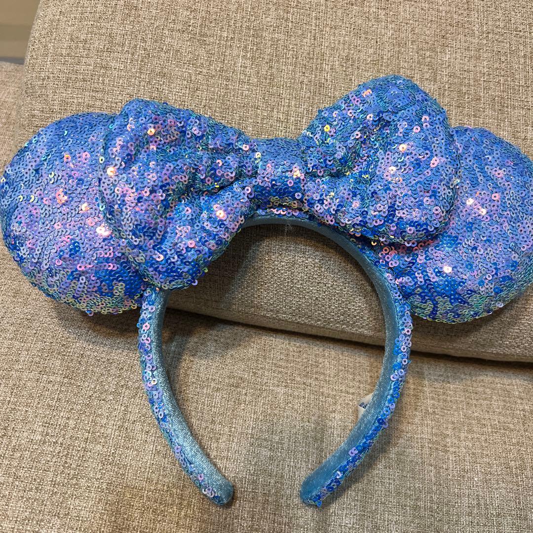 ミッキー型スパンコールカチューシャ - メルカリ