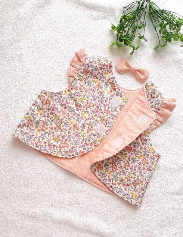 送料無料！小花のベストスタイ&お好みリボン