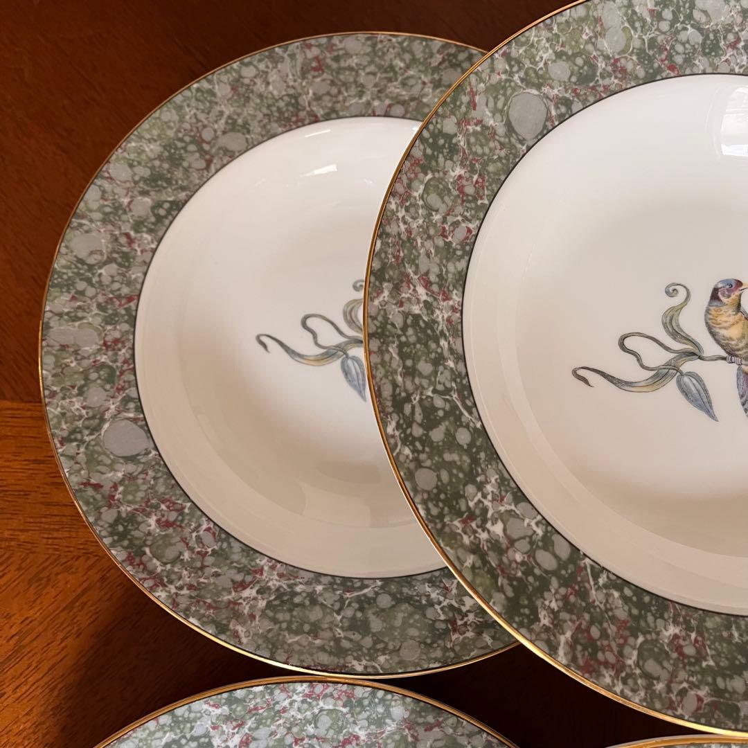 【黒壺美品】ウェッジウッド★ハミングバード★深皿　6枚
