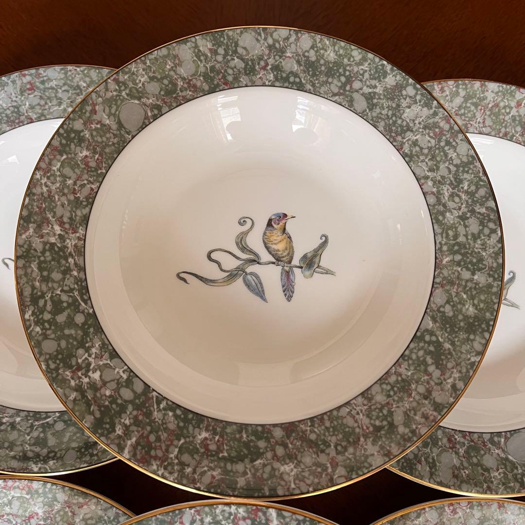 【黒壺美品】ウェッジウッド★ハミングバード★深皿　6枚