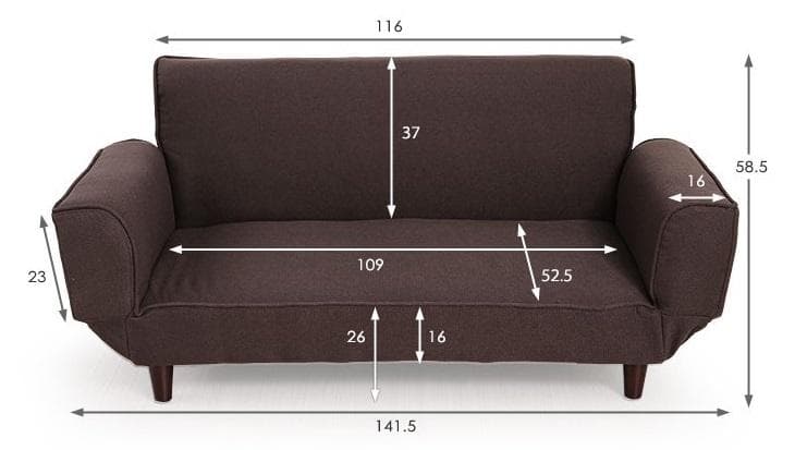 【新品】ソファベッド 2人掛け おしゃれ リクライニング