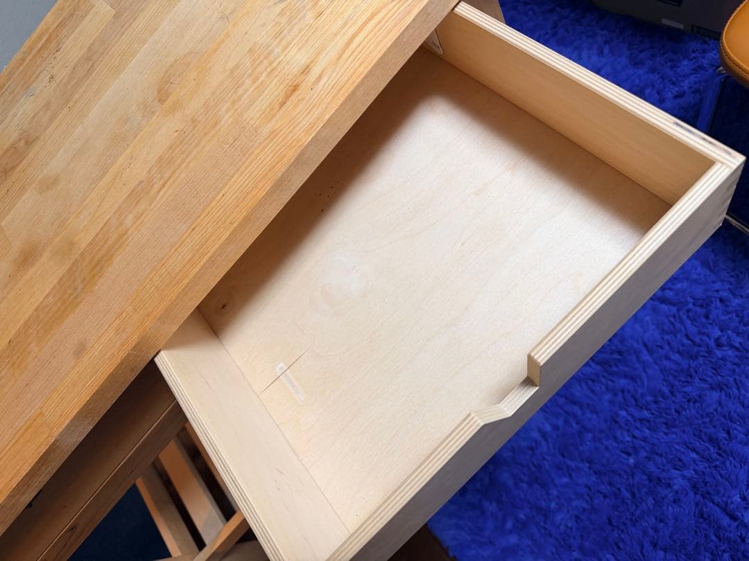 IKEA フォルホイヤ キッチントロリー 作業台 無垢材 引き出し付き