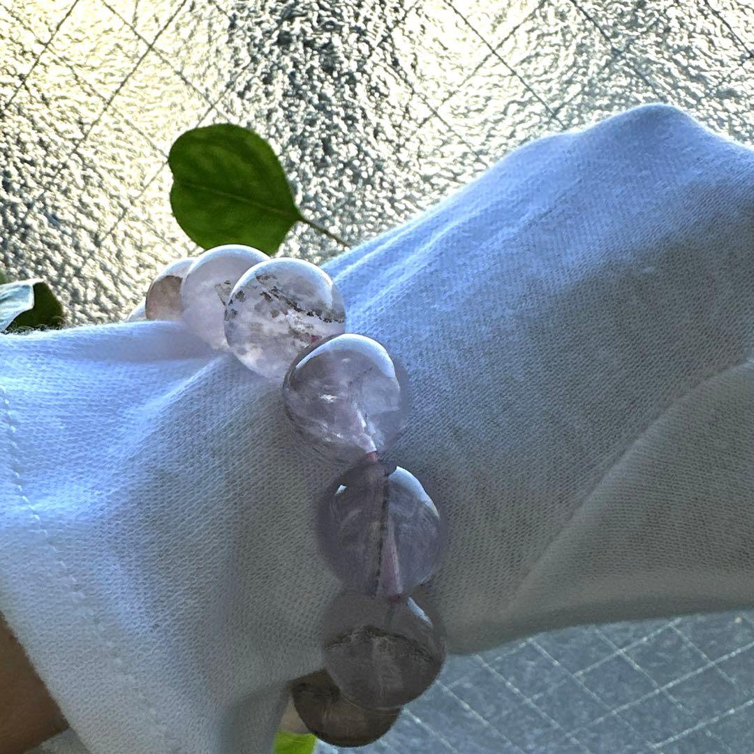 可愛い❢大珠デンドリティックローズクォーツブレス❥