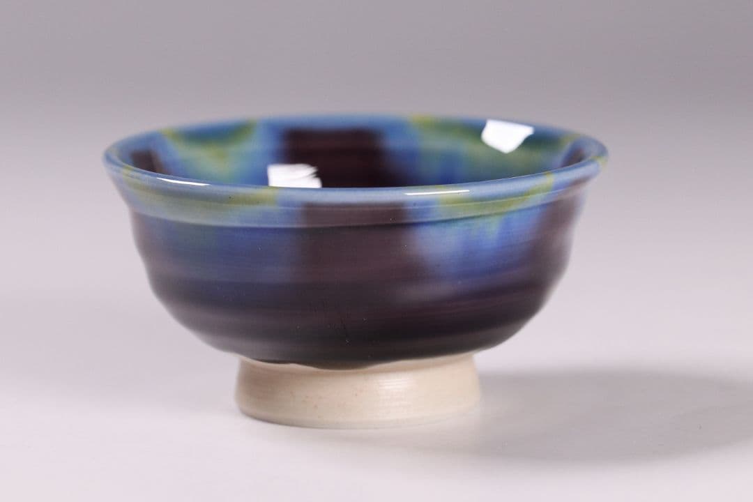 【CL26・27】人間国宝 三代 徳田八十吉 ぐい呑 共箱 九谷焼 盃 酒器