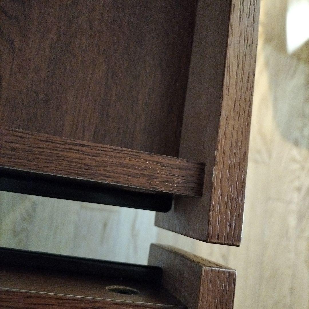 ニコアンド　ブラウン 引き出し付きデスク