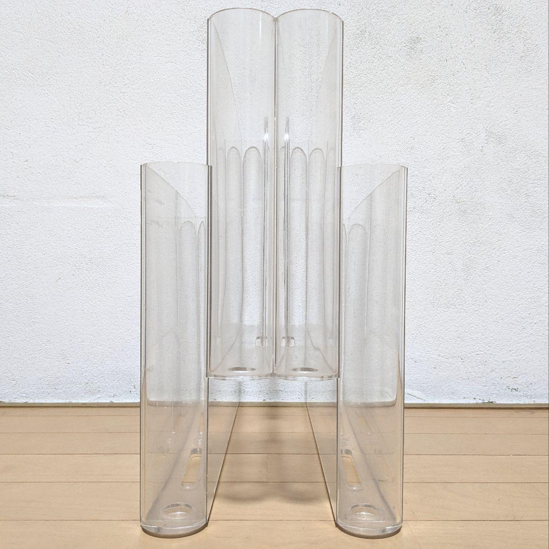Kartell 4676 カルテル ポルタリビステ マガジンラック クリスタル