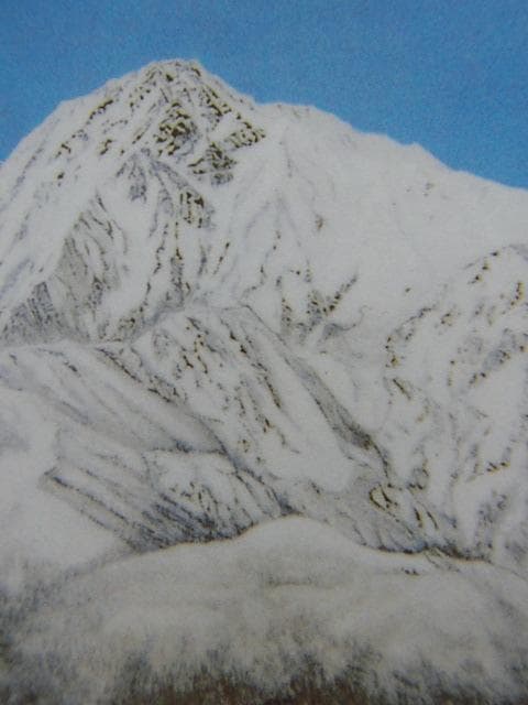 加山又造 、【雪晴れる】、新品高級額 額装付、日本画 希少画集画 状態