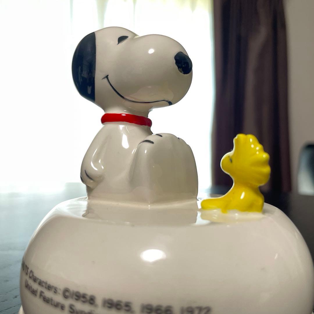 ヴィンテージ 陶器製　スヌーピー　オルゴール