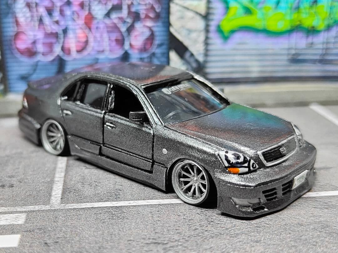 トミカ改造トヨタ セルシオ フルエアロ仕様 深リムホットウィール