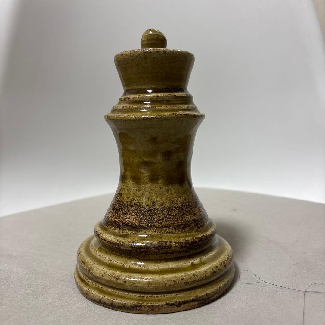 陶器製 チェス 王の駒