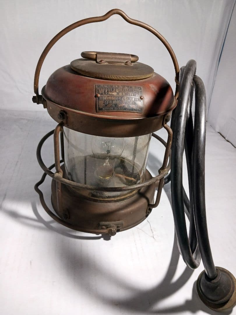 【骨董品】★日本船燈 ホワイトライト(昭和25年製)★木箱入り★