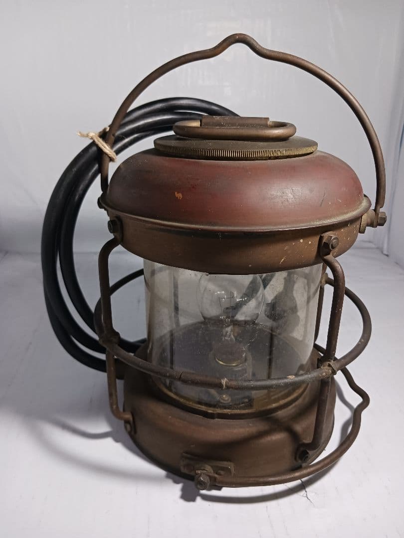 【骨董品】★日本船燈 ホワイトライト(昭和25年製)★木箱入り★