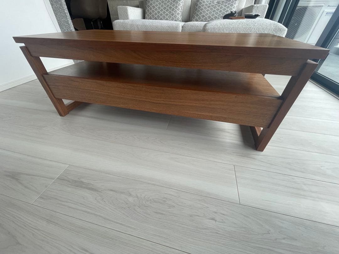 木製センターテーブル 引き出し2つ