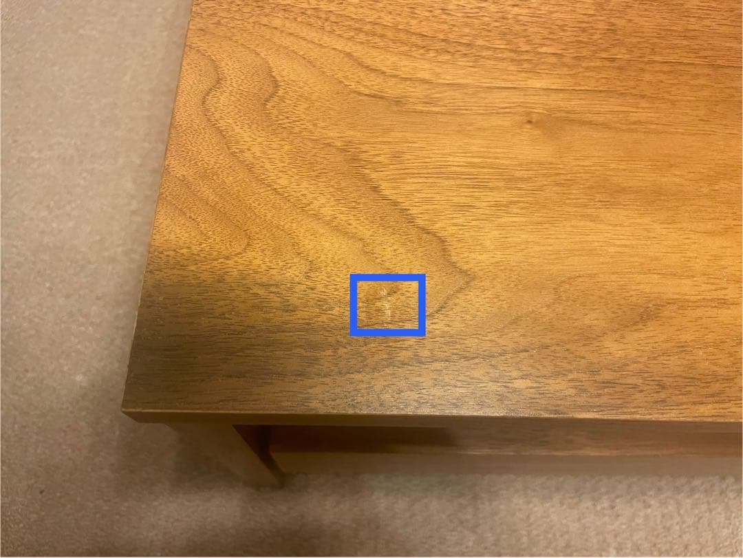 木製センターテーブル 引き出し2つ