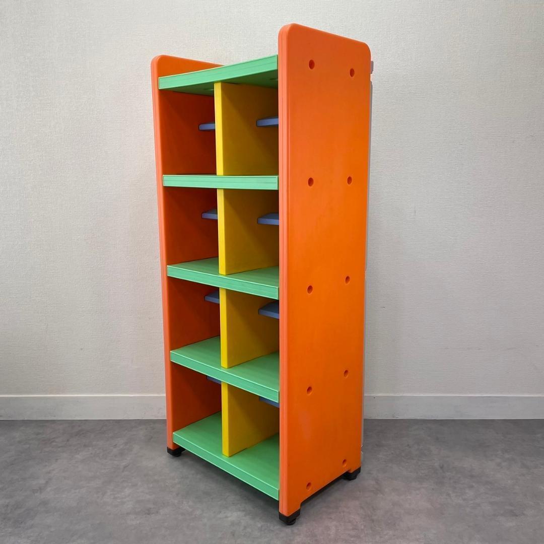 カラフルラック シェルフ シューズロッカー 収納 小物入れ レトロポップ