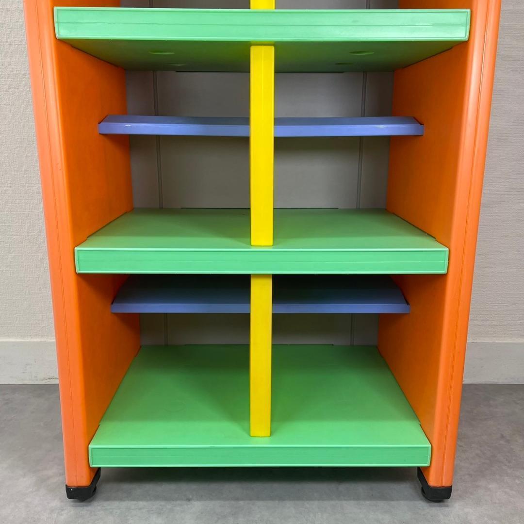 カラフルラック シェルフ シューズロッカー 収納 小物入れ レトロポップ