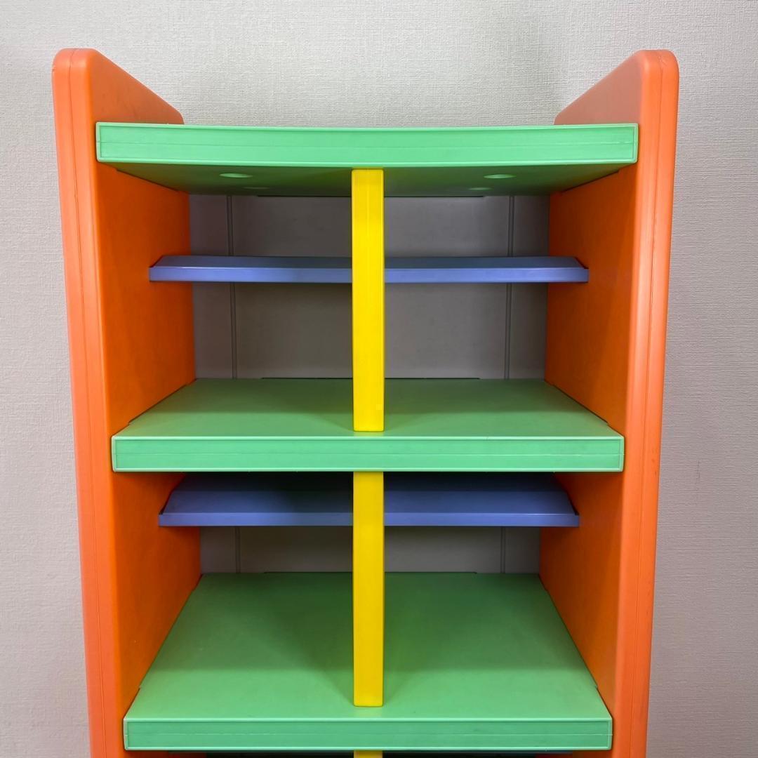 カラフルラック シェルフ シューズロッカー 収納 小物入れ レトロポップ