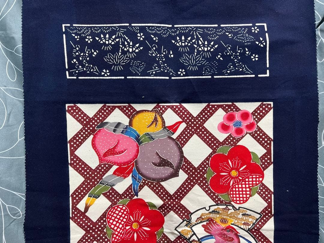 琉球紅型 琉球びんがた 首里城に進貢船他 3点セットで