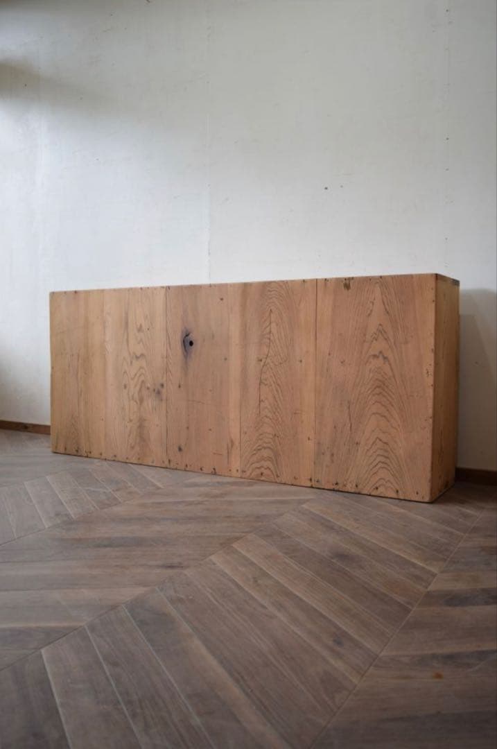 【希少 】白磁摘みの引き出し4 5杯ローボード　杉材