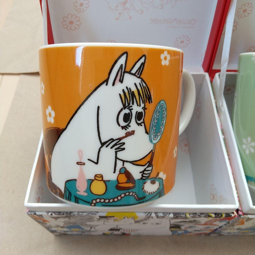 未使用 MOOMIN マグ カラーBox入り スナフキン ミイ フローレン2個組