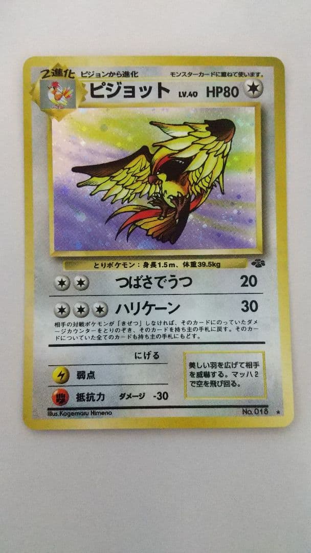 旧裏ポケカ ピジョット ☆ 全ホロ弱、十字、大玉、第2弾拡張パック